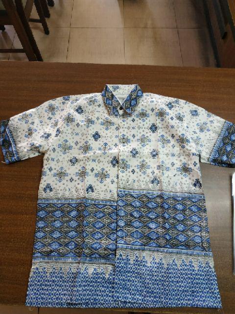 Bswart Batik Hrb026 Kenongo Hem Pendek Padi Pekalongan M L Xl Batik Pria Murah Modern Grosir