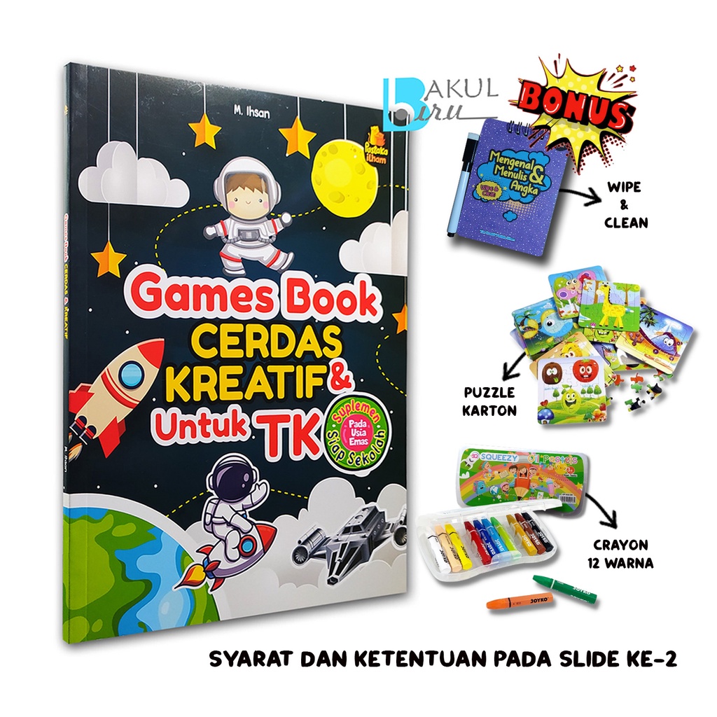 Jual BUKU AKTIVITAS ANAK TK PAUD - GAMES BOOK CERDAS DAN KREATIF ...