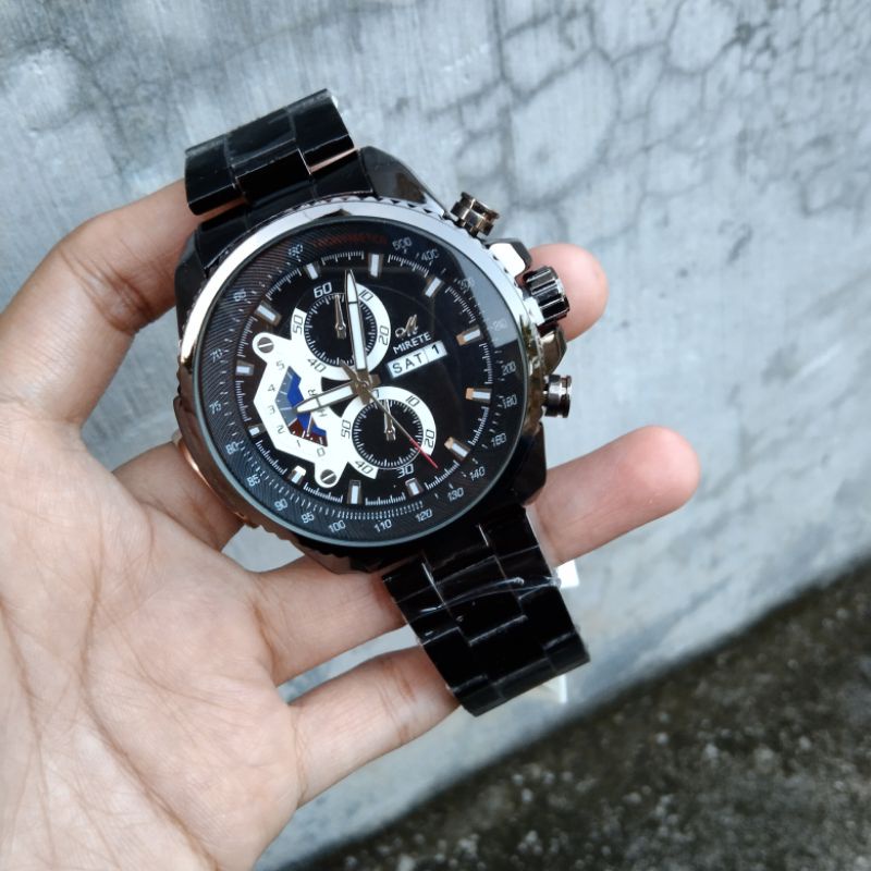 Ready jam tangan pria terLARIS MIRETE Original tanggal aktif.