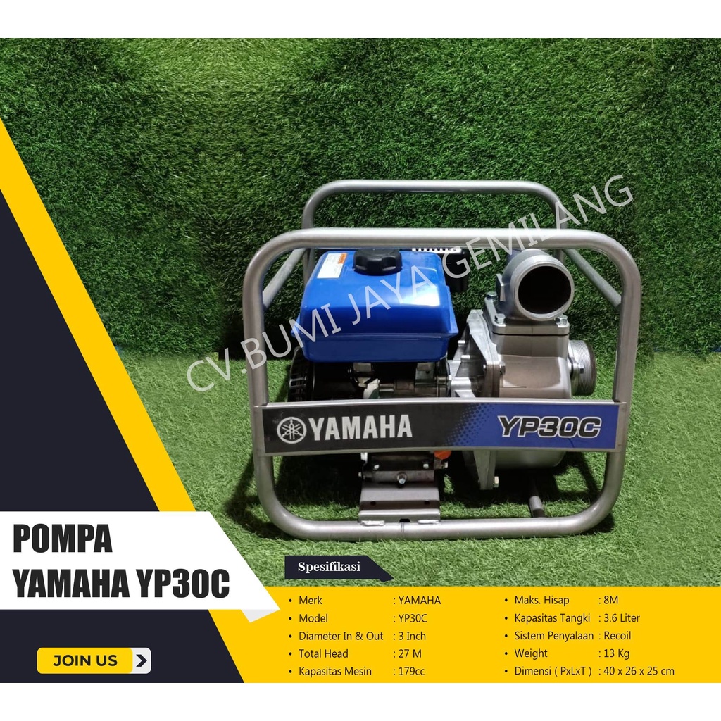 MESIN POMPA AIR SAWAH 3 INCH YAMAHA YP 30 C