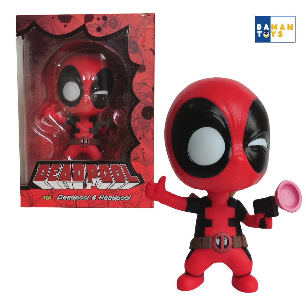 Pajangan Dashboard Mobil Superhero, Action Figure Deadpool, Miniatur Pajangan