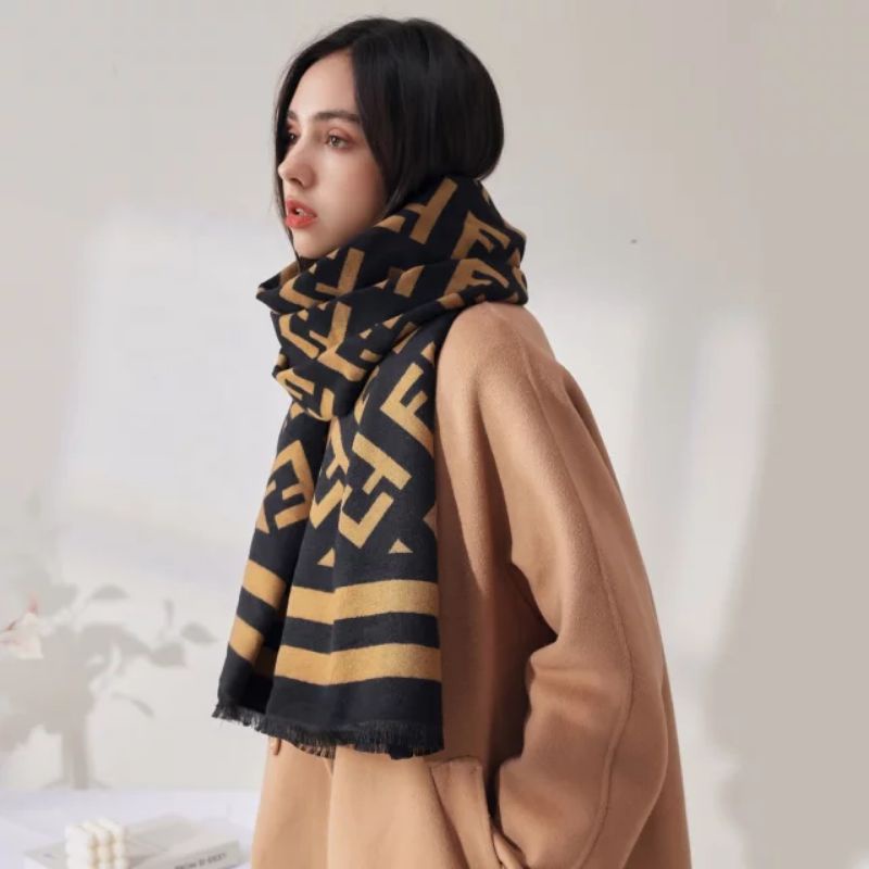 [BISA COD] SYAL WINTER COAT BRAND/SCARF PREMIUM TEBAL BISA DIPAKAI SAAT CUACA DINGIN