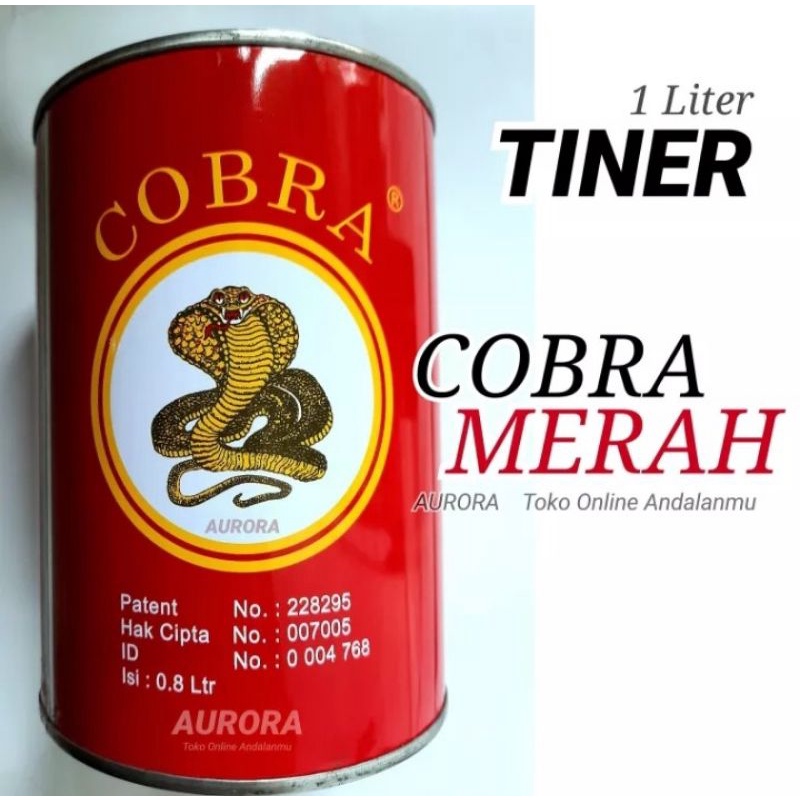 Tiner Kobra Merah Cobra ND 1 Liter Thinner Kualitas terbaik