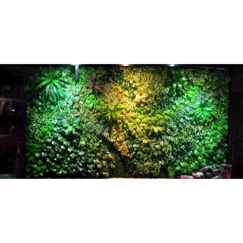 HIASAN TAMAN DINDING - VERTIKAL GARDEN SINTETIS