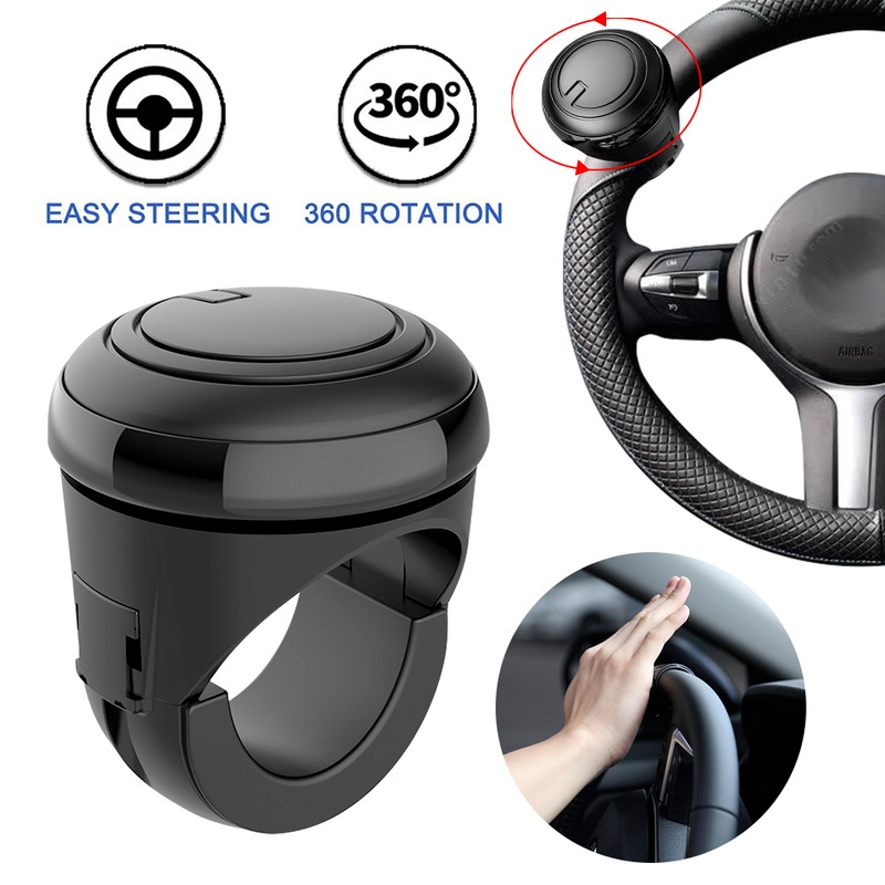 Booster Roda Universal Rotasi 360derajat Metal Bearing Power Gagang Mobil Bola Turning Steering Hand Control Shaped Helper Spinner Knob