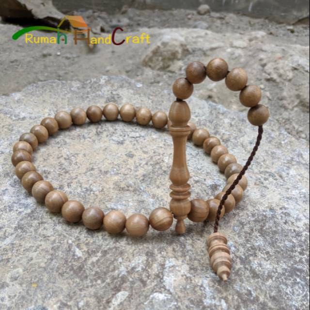 Tasbih kayu bertuah dewandaru ngurak 12mm 33 muslim
