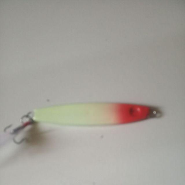 Metal Jig Micro 30gr Kepala Merah Full Fosfor + Hook..