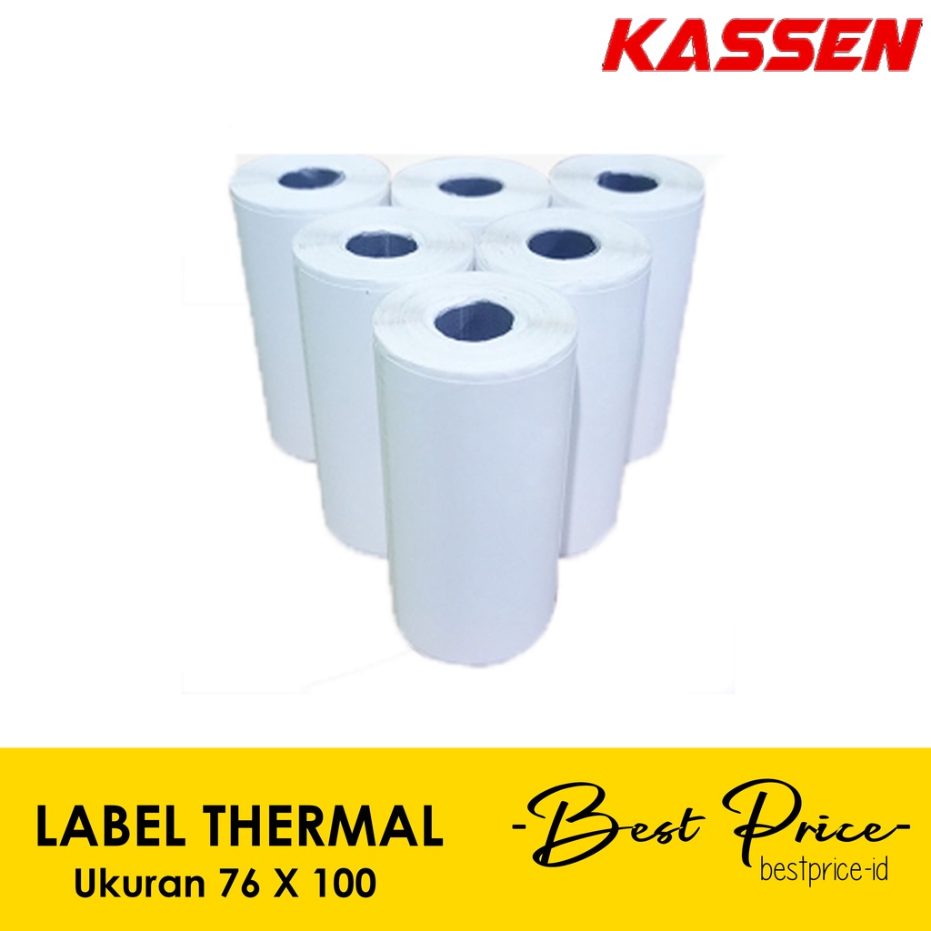 

LABEL THERMAL 76 X 100 CETAK RESI (100 PCS) KASSEN