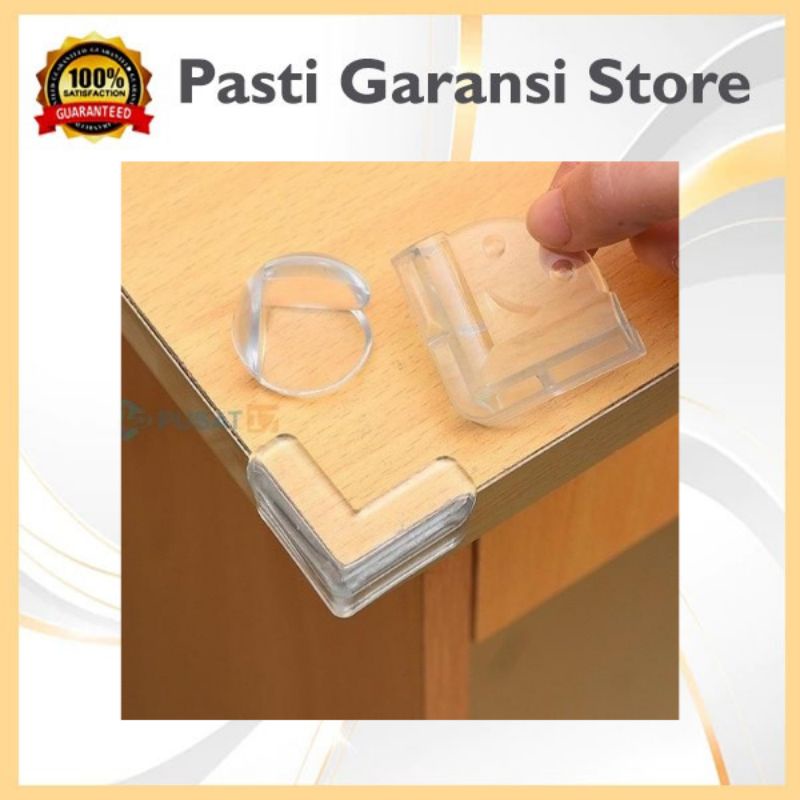 Silikon Pengaman Pengaman Sudut Meja -- AC 64 --  Transparan Pelindung Sudut Furniture Meja Lemari K