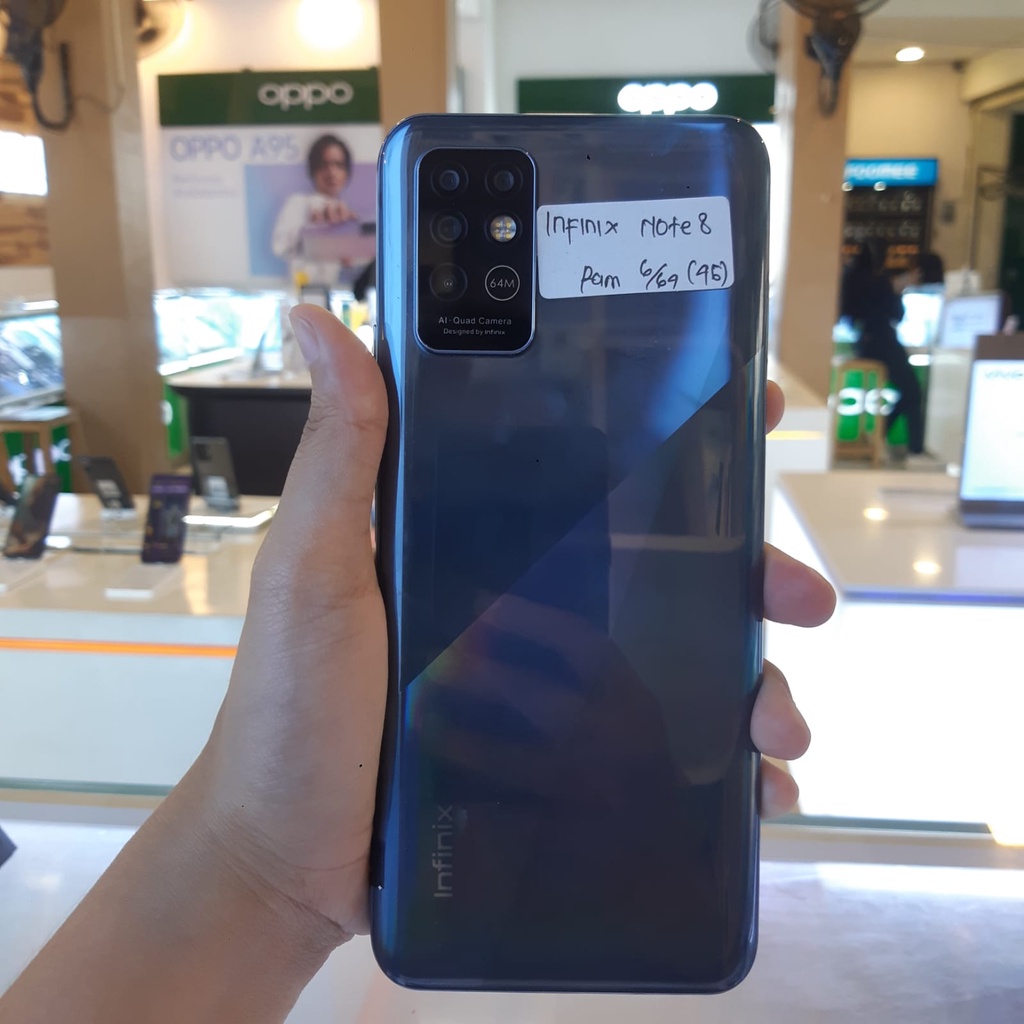 Infinix note 8 6/64gb 6/128gb Fullset - Hp Bekas Second