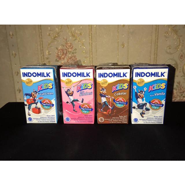 

INDOMILK KIDS 115 ML COKLAT STAWBERRY // SUSU UHT INDOMILK KOTAK