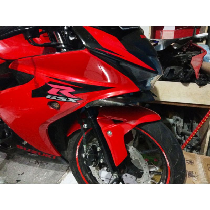 SPAKBOR DEPAN GSX R150 VARIASI / MODIFIKASI SPAKBOR DEPAN GSX 150 MODEL NINJA