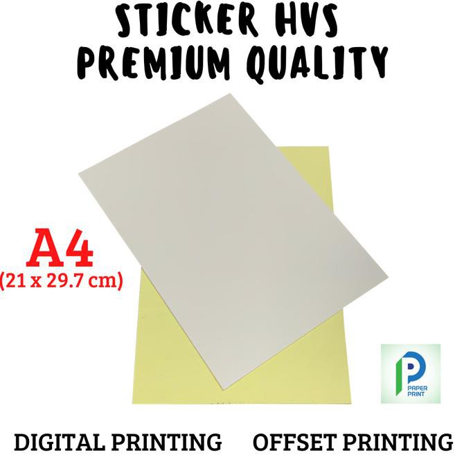 

[[BISA COD]] Sticker HVS Doff Premium Quality Ukuran A4 Isi 500 Lembar Pas 1 Rim PROMO SPECIAL Kode