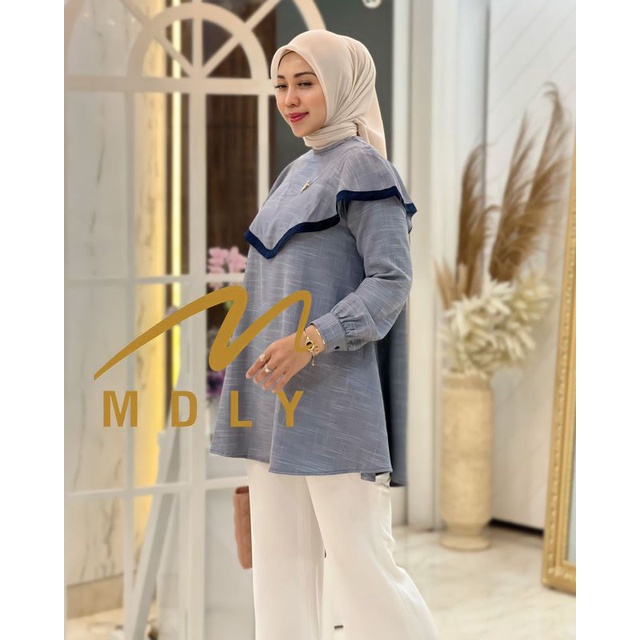 Kemeja Atasan Wanita Terbaru Zalina Blouse by Mdly