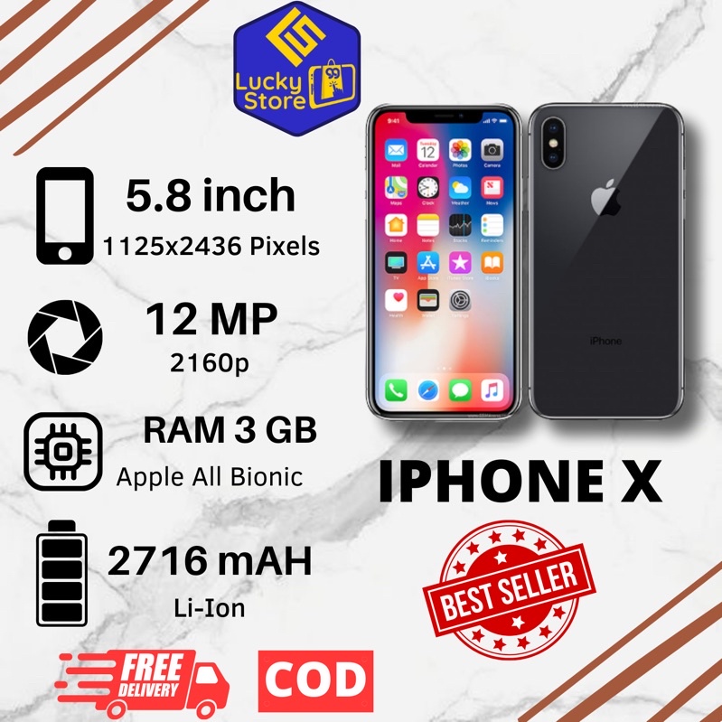 iPhone X  64GB/ 256GB Second Original Ex Inter all Operator Mulus