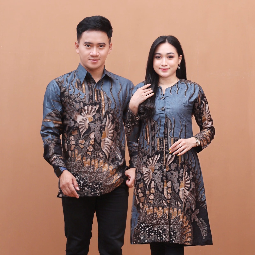 Maura Couple - Sania Ruffle Batik Couple Ori Ndoro Jowi DNT Garansi Termurah Shopee -