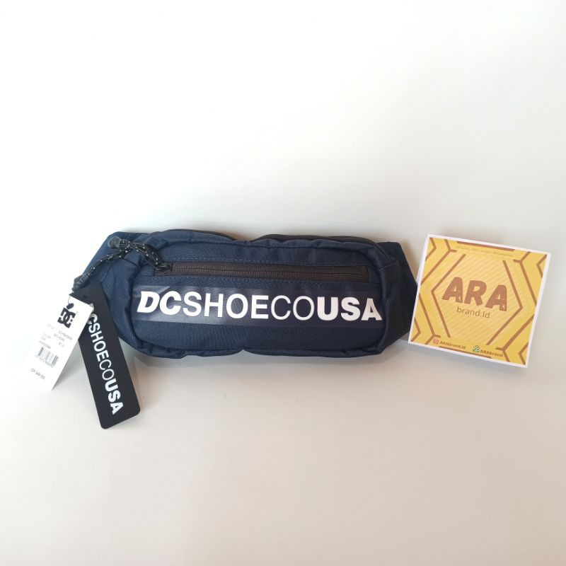 Tas DC Zachers Waistbag - Navy Hitam (Black Iris) Original Bag