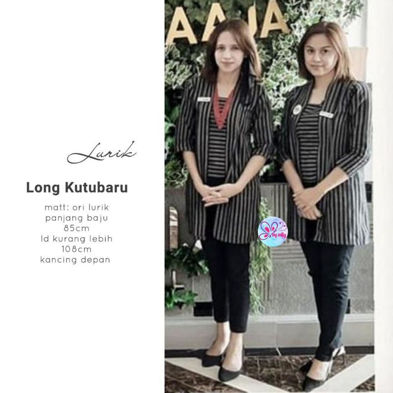 kebaya wanita LONG KUTU BARU LURIK BATIK SOLO