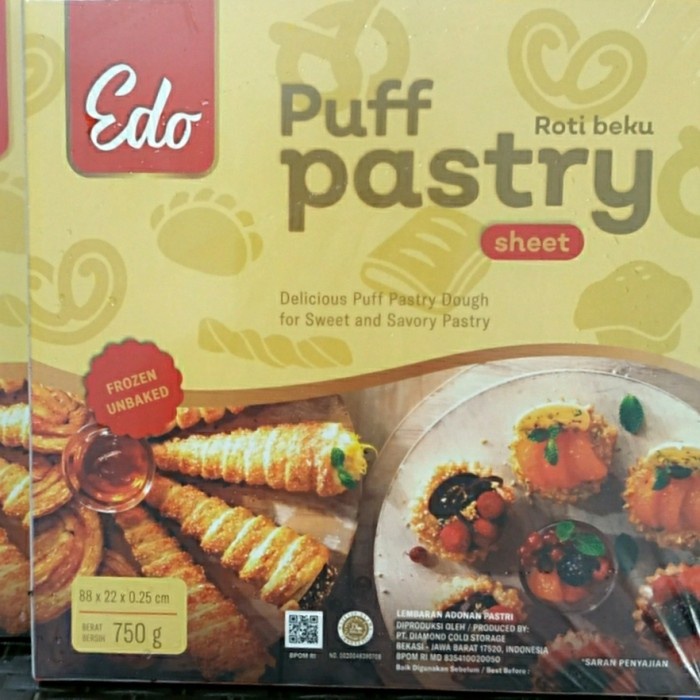 

ORIGINAL MURAH Edo Puff Pastry Sheet 750gr
