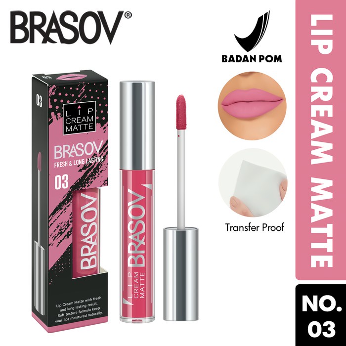 BRASOV FRESH &amp; LONG LASTING LIP CREAM | Lipcream Lipstik Cair by AILIN