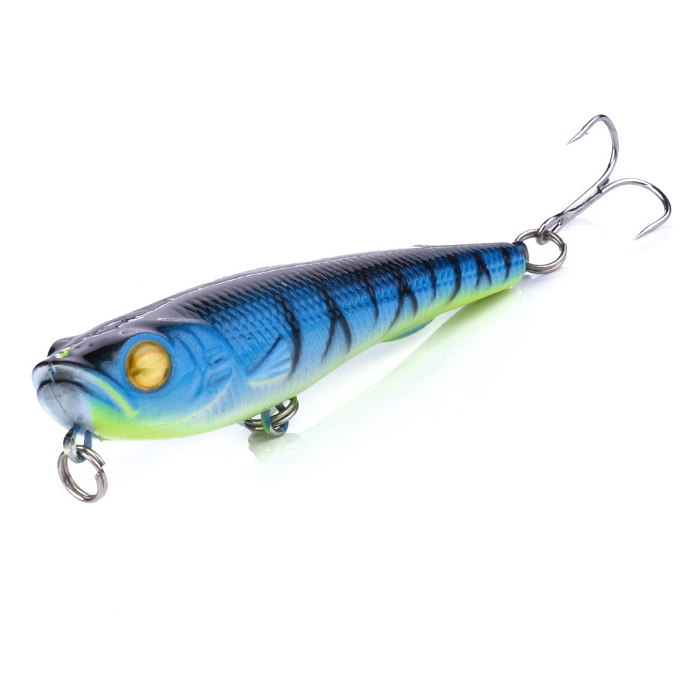 HENGJIA 1 Pieces Pencil Fishing Hard Bait 8# Hook Sea Trolling Wobbler Lure Jerkbait 70mm/6.7g