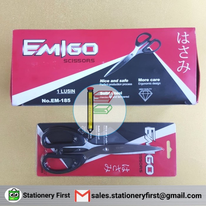 

kertas-pemotong- gunting besar kertas emigo / m2000 tajam murah 20.5 cm -pemotong-kertas.