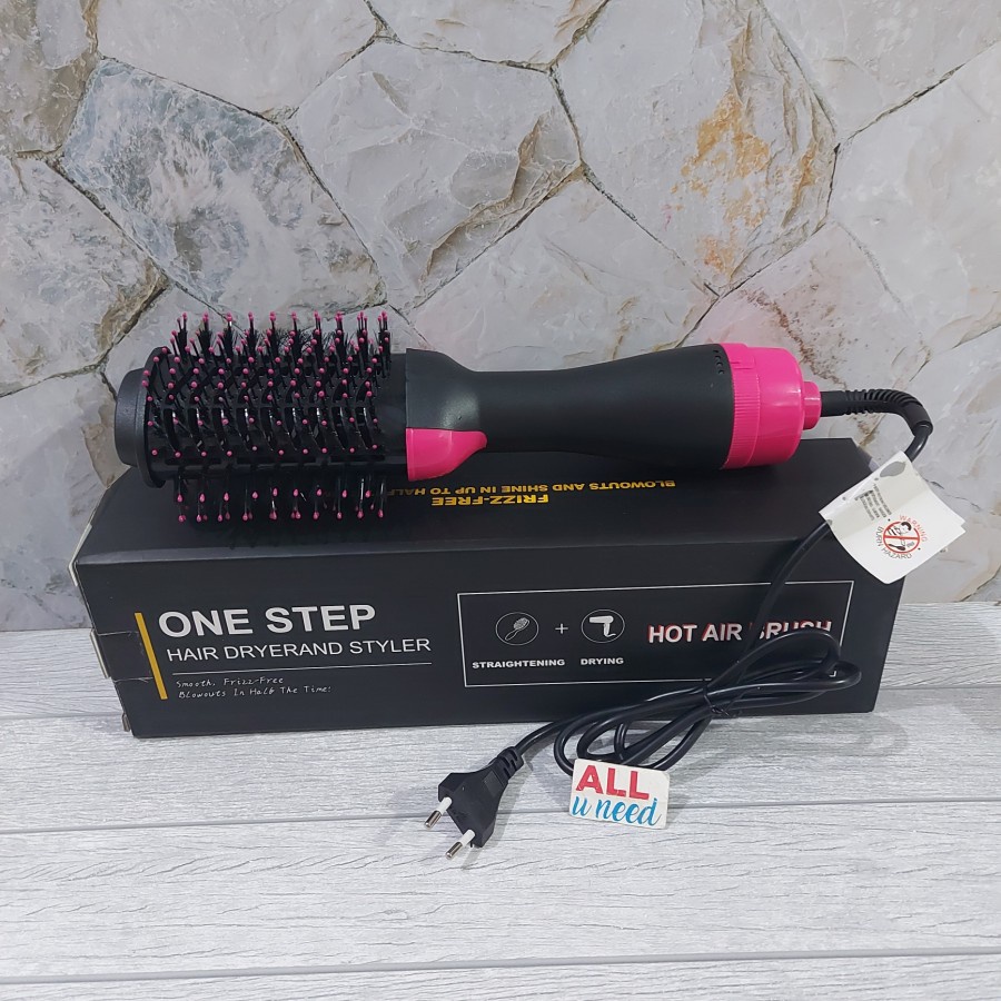 One Step Hair Dryer Styler Hot Air Brush Sisir Pengering Rambut