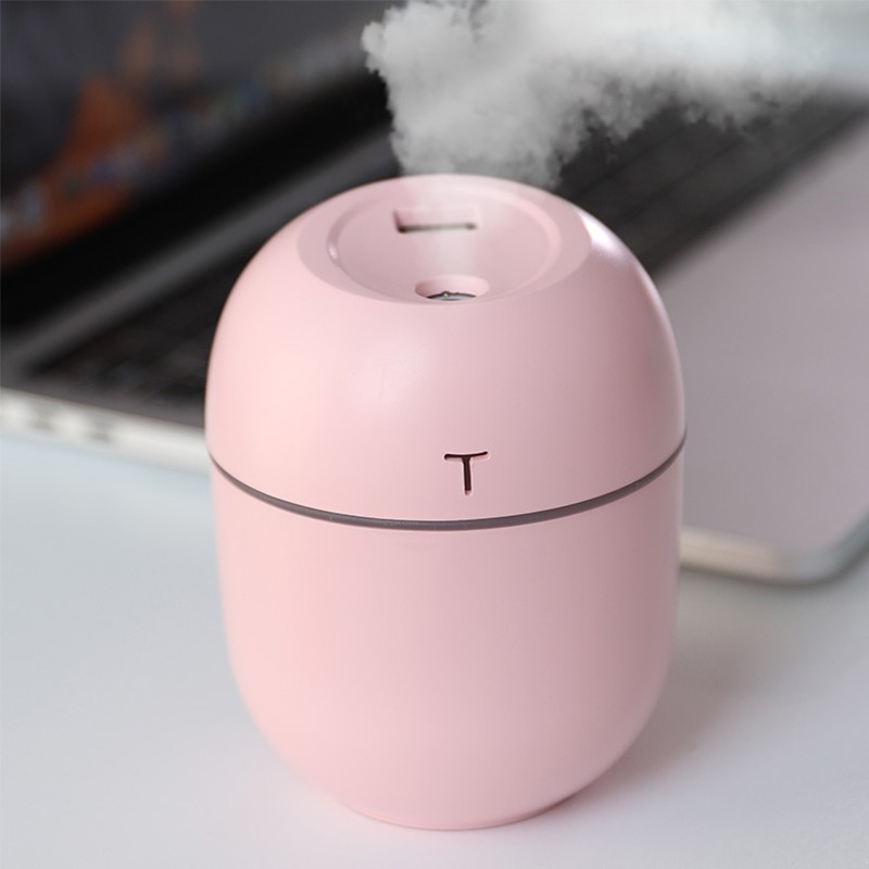 Humidifier Purifier Portable (T MODEL)  Pelembab Udara with LED Light Warna/ Diffuser Mini Portable-6