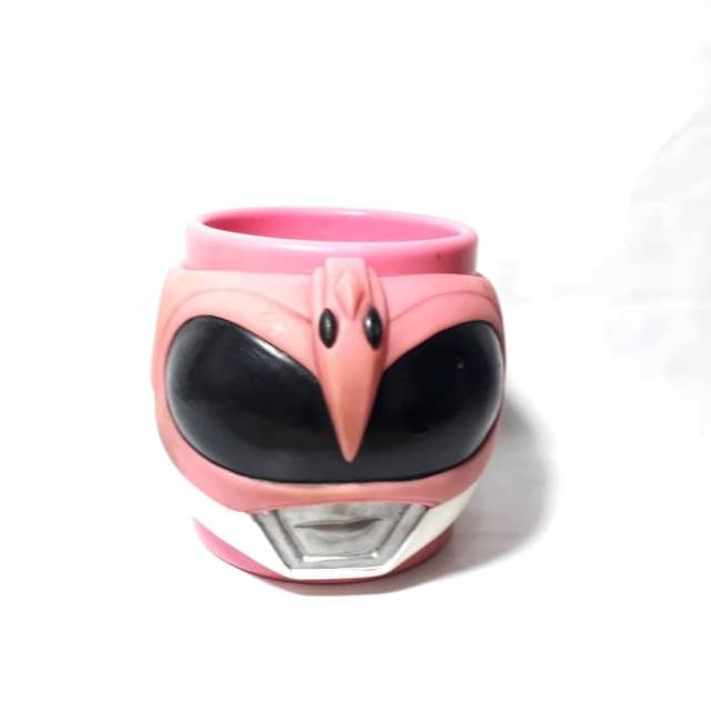 Mug Power Rangers Pink Megacept Saban Gelas Ranger Rare Toy Vintage Klasik Jadul Lawas Toys Langka