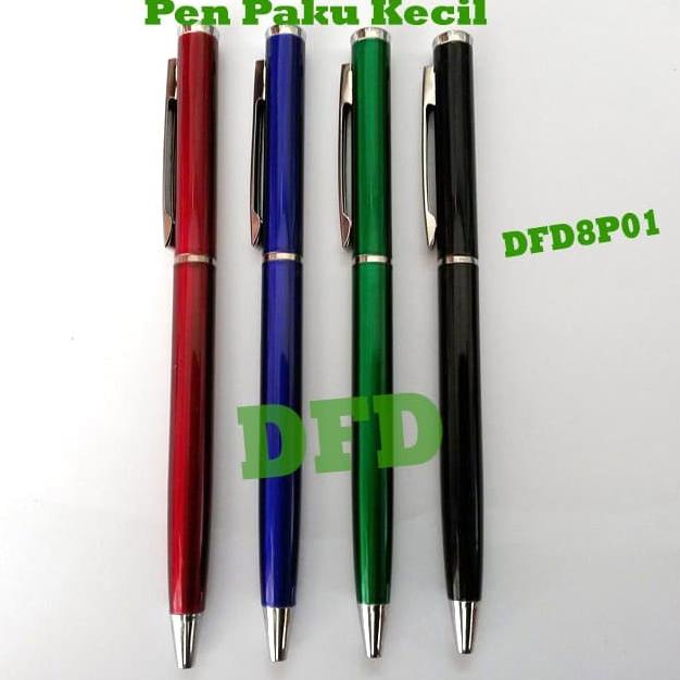

Pulpen Paku Kecil Metalik / Pulpen Souvenir Besi Metalik