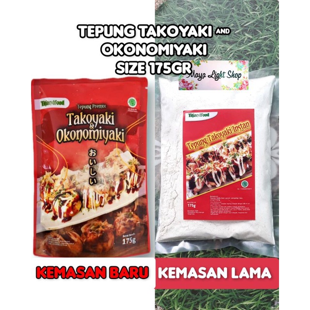 

Tepung takoyaki okonomiyaki titiandfood 175gr murah halal tepung premix serbaguna tako ball katsuobushi
