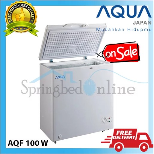 Chest Freezer by Aqua AQF 100 W Garansi Resmi