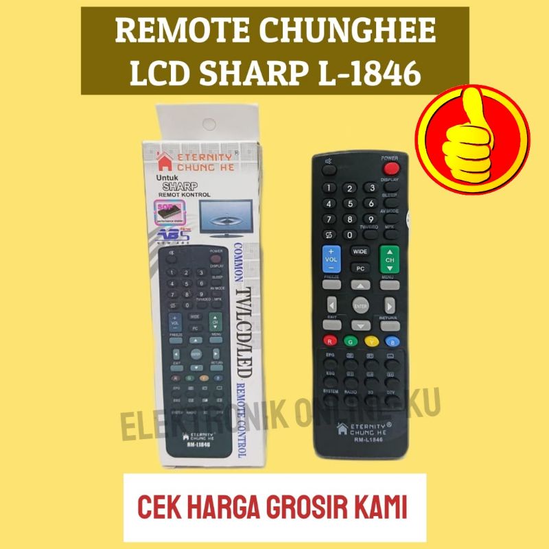 REMOTE CHUNGHEE LCD SHARP L-1846