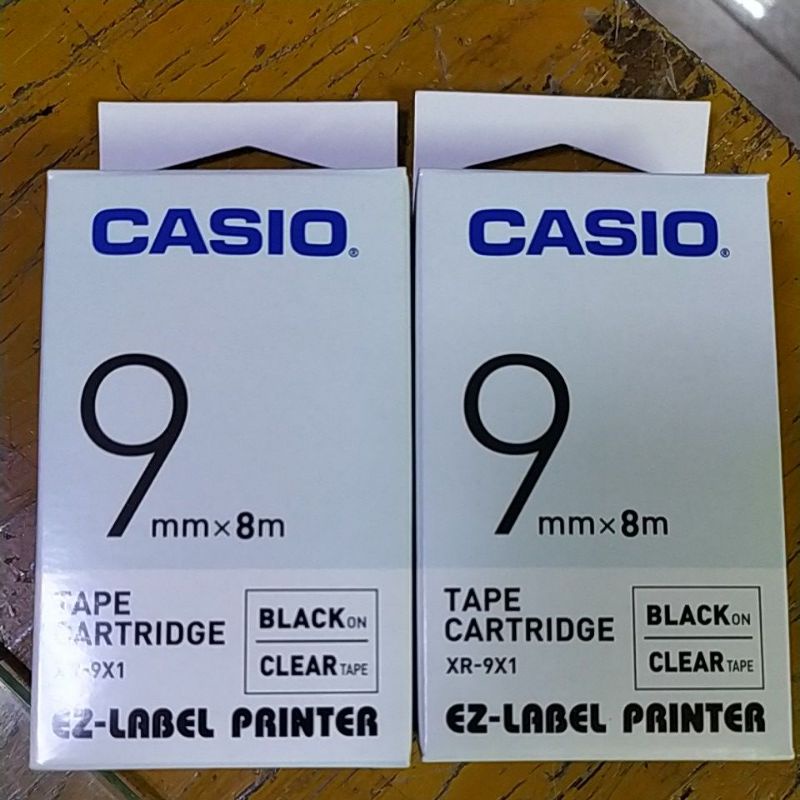 

Casio EZ Label Printer 9mm Black Ink Clear