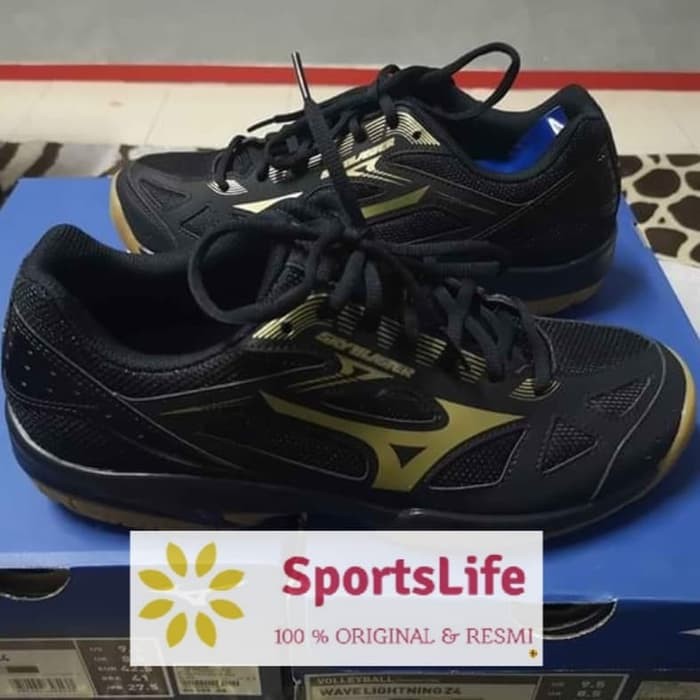 SEPATU BADMINTON MIZUNO SKY BLASTER ORIGINAL HITAM