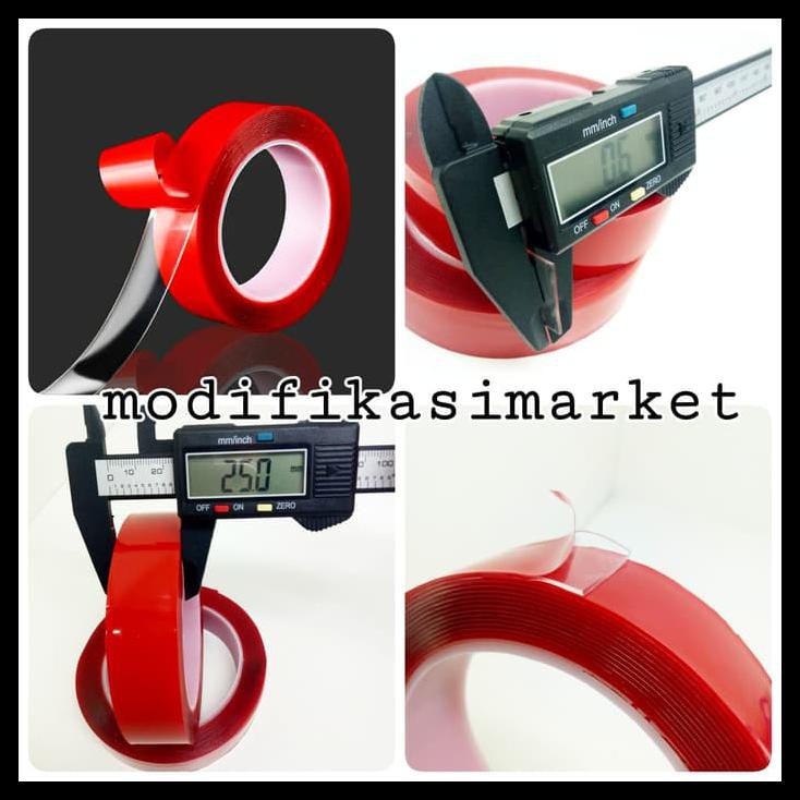 

TERLARIS! DOUBLE TAPE 3M BENING CLEAR TEBAL IMPORT 2.5CM X 4.5METER