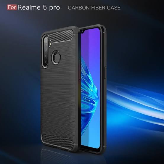 CASE SLIM FIT CARBON IPAKY REALME 5 PRO SOFTCASE - FA