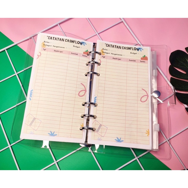 

Terlaris ✨ - 1 Paket Binder A6 Financial Planner Budgeting Keuangan Buku Agenda Jurnal Journaling Notes Notebook Dompet Pemisah Uang Tantangan Menabung Loose Leaf Zipper Lock Ziplock Cashflow Daily Planner3.1.23