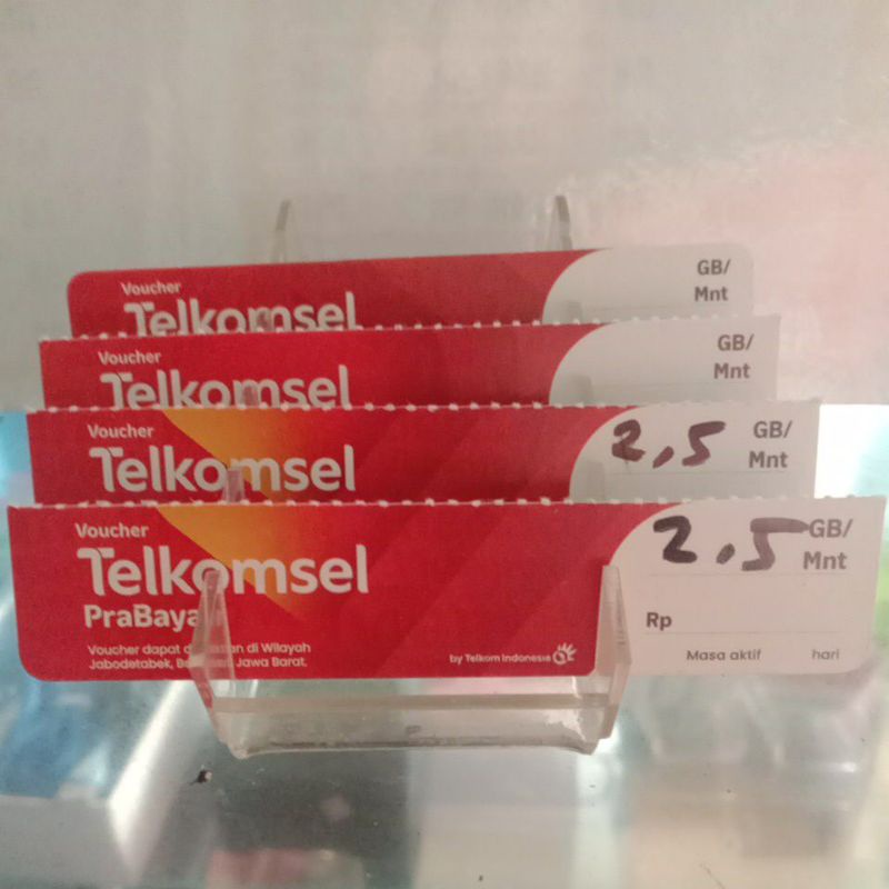 Voucher Telkomsel Lokal Jabo & sukabumi & Banten 2,5GB (voucher non fisik)
