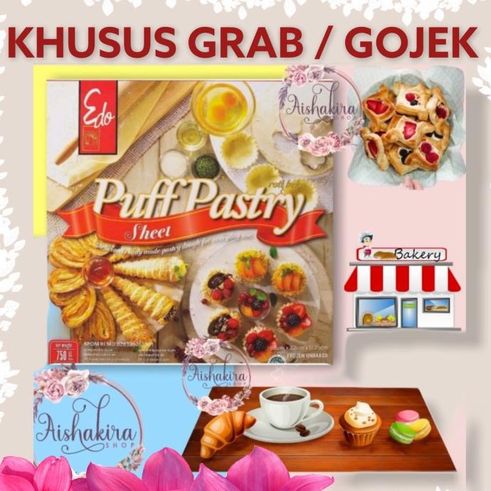 

[COD] edo puff pastry sheet 750gr | Adonan roti pastry Zuppa Frozen [COD]
