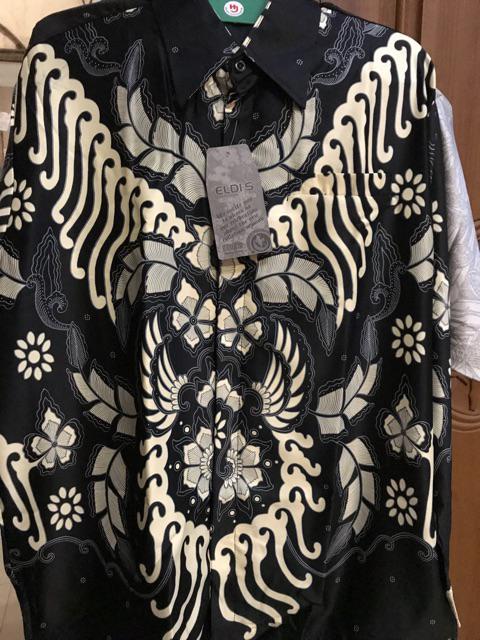 Kemeja Batik Semi Sutra Silky Premium Super Berfuring Batik Pekalongan Halus M L Xl Xxl