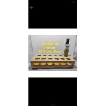 Rak kayu Botol Parfum