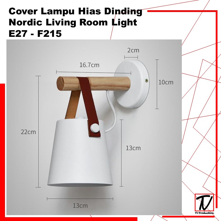 Cover Lampu Hias Dinding Nordic Living Room Light / Lampu Dinding Penghias Ruangan