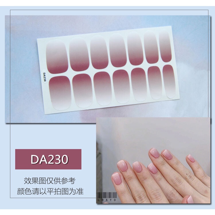 DA 14Pcs/Set Stiker Kuku Desain Bermotif High End Berlian Mutiara Permata Warna-Warni Untuk Tempel Tahan Air Tahan Lama Menicure Stickers Korea Self Adhesive Fashion Sticker kuku Full Aksesoris Dapat Kupas Mudah Digunakan Dan Dilepas Anti Air Nail Art