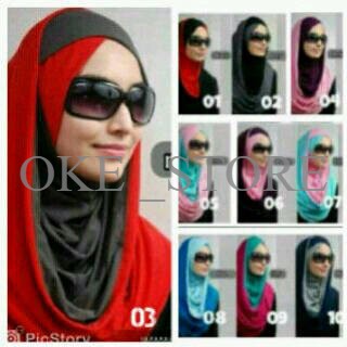 Syiria Polos / Kerudung instan / grosir kerudung