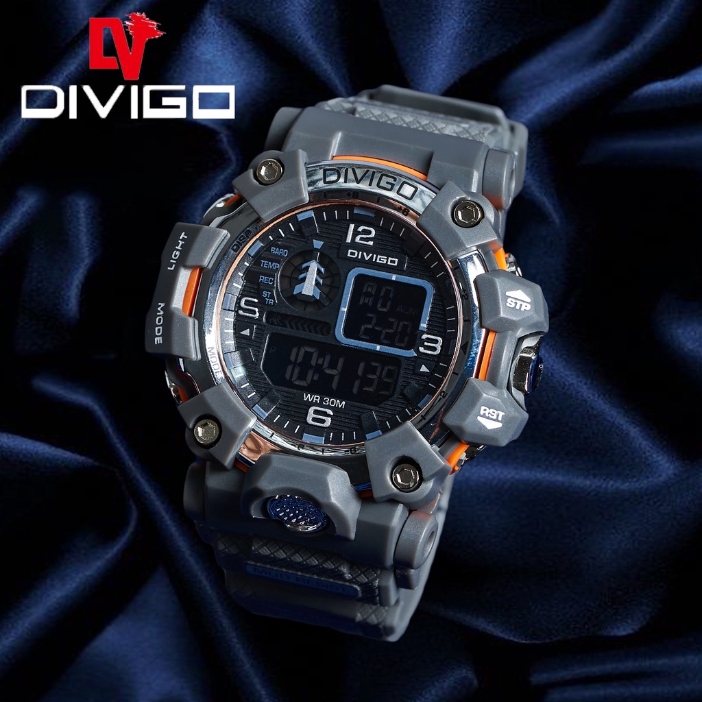 [DGS] Jam Tangan Pria Digital Original Divigo Tahan Air DV-6853