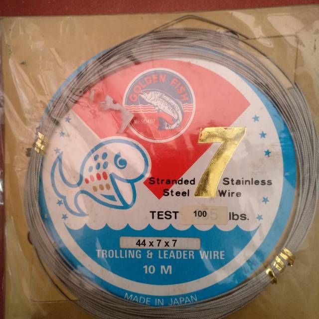 Neklin wire GOLDEN FISH 100 lb