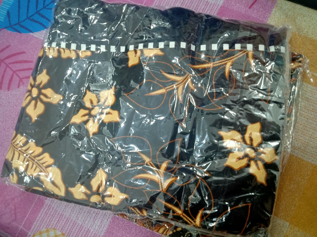 Tunik Sekartaji Tunic Batik Cantik Hitam Sogan Asli Solo Seragam Katun Halus Kantor Kerja Jumbo Xxxl