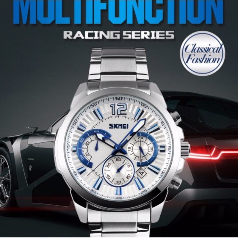 JAM TANGAN PRIA ANALOG ORIGINAL SKMEI 9108 BONUS KOTAK JAM MIKA