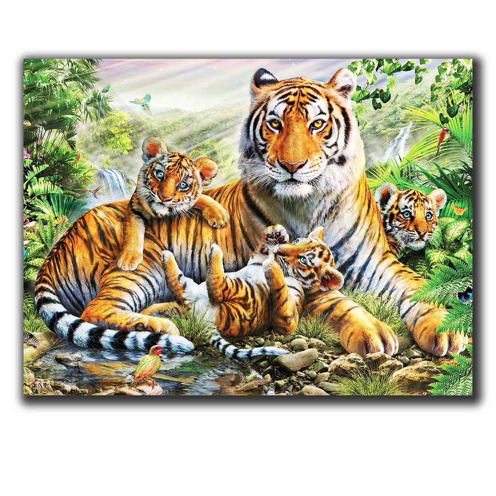 HIASAN DINDING HARIMAU BESAR FIGURA KAYU